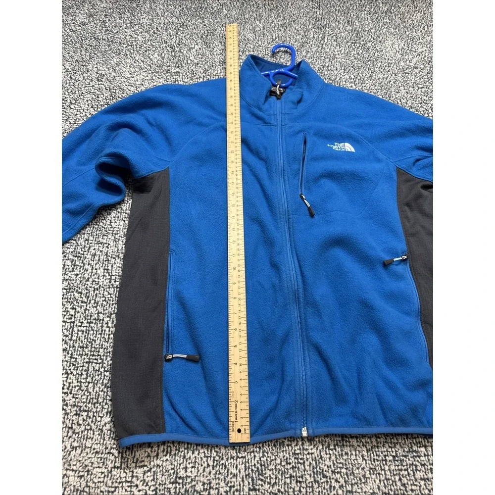 The North Face Men's Blue/Grey Full-Zip Performance Fleece Jacket Size XL